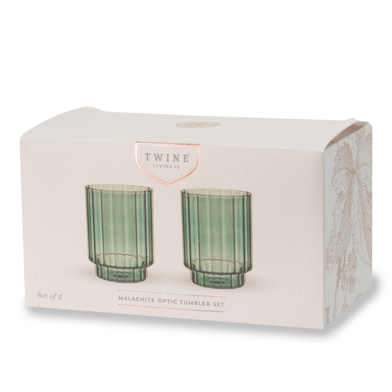 Verres Malachite Optic, ensemble de 2