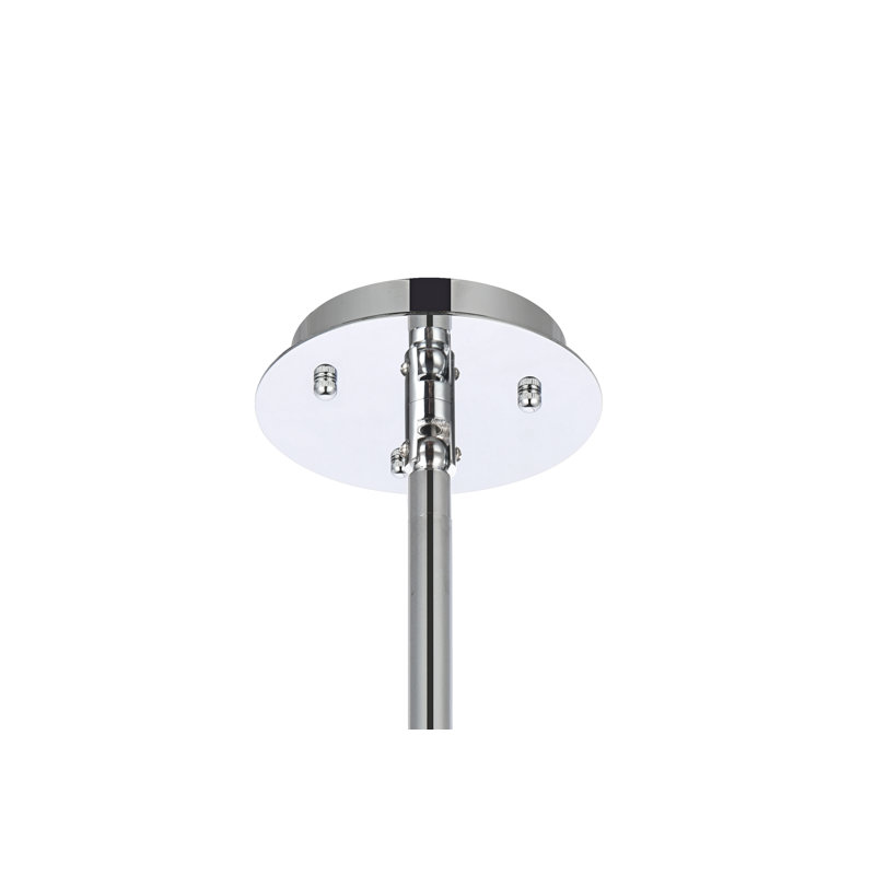 Marlow 6 - Light Unique/Statement Pendant, Chrome, 57.5" H x 25" W x 25" D