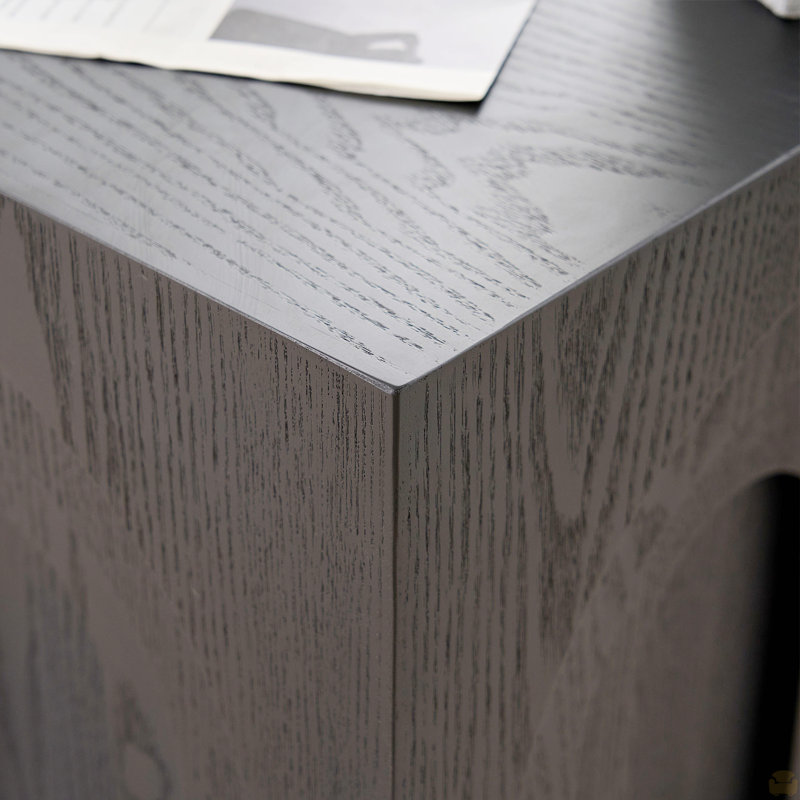 Petite table d'appoint carrée 15,74 po, Noir