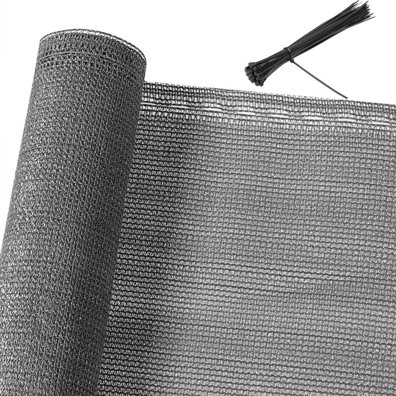 Balcony privacy screen, 1.0 x 10m, anthracite, 100cm H x 1000cm W x 1cm D, Anthracite