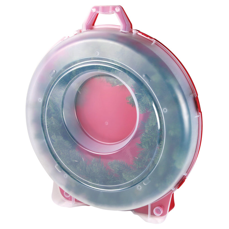 Sac de rangement pour couronne 30 po IRIS Holiday, Rouge
