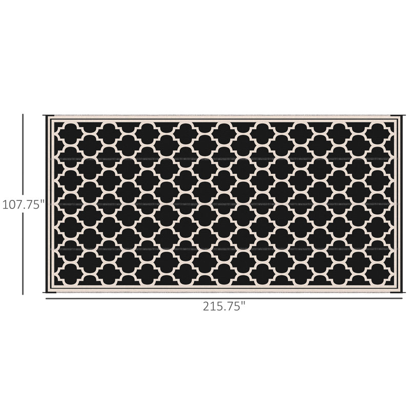 Outsunny Reversible Outdoor Rug