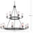 Malek 15 - Light Dimmable Tiered Chandelier