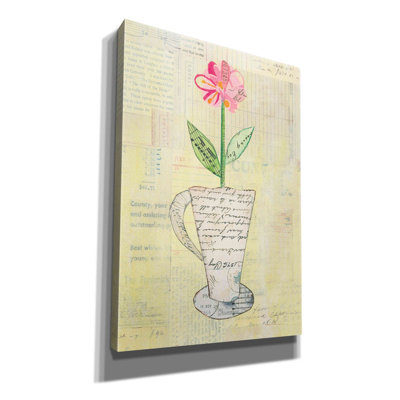 Dovecove «Teacup Floral II On Print» par Courtney Prahl, impression sur toile