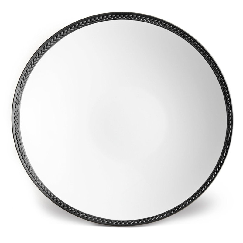 Soie Tressee Black Soup Plate