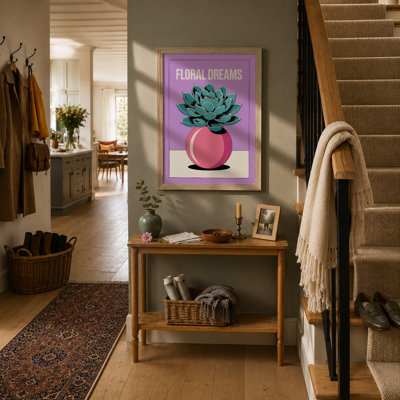 Floral Dreams Modern - Framed Print