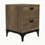 Laurence 2 Drawer Bedside Table-93214169