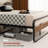 Wayt Metal Slat Bed-393809747