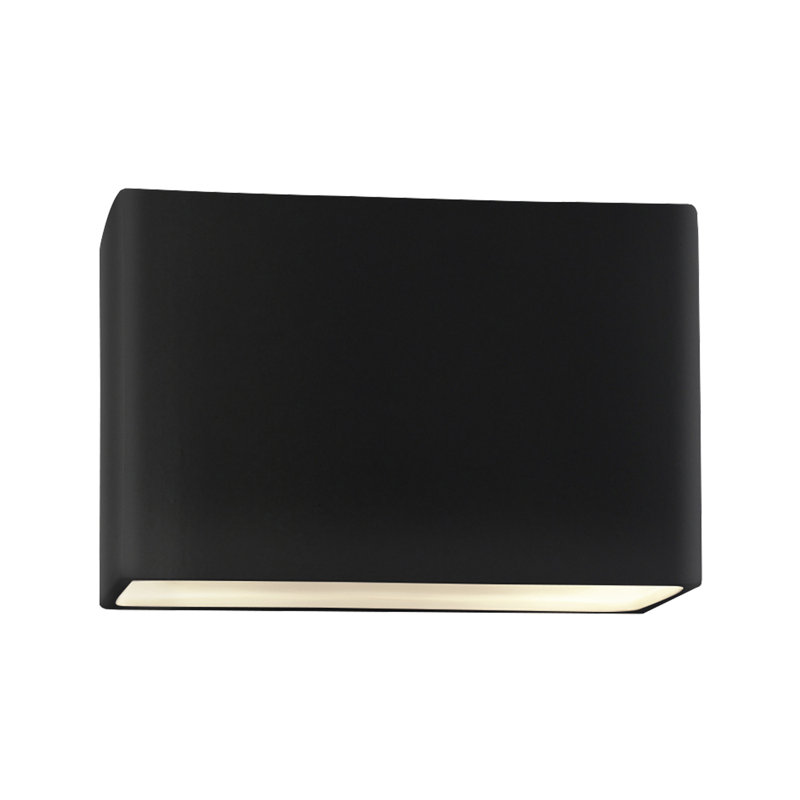 Ambiance Collection™ LED Outdoor Flush Mount, 6" H x 10" W x 4" D, Carbon Matte Black, No