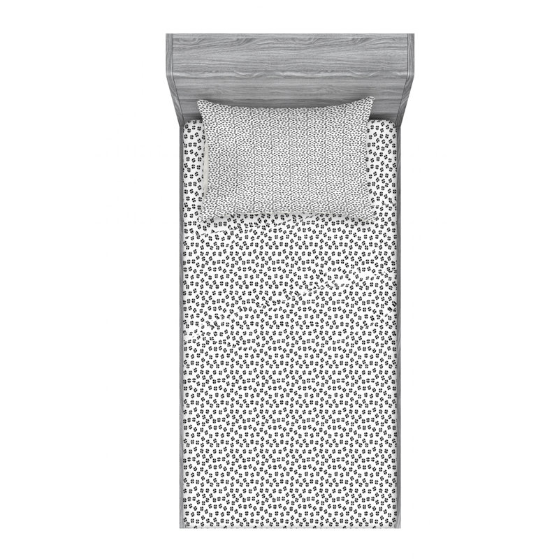 Mudcloth Microfiber Geometric Sheet Set, Twin XL Sheet Set with Fitted Sheet