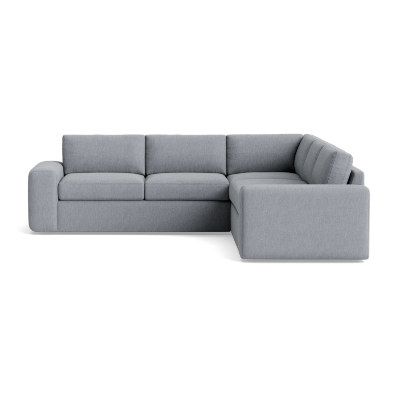 The OG Corner Sectional, Performance Weave - Zinc, Right Hand Facing