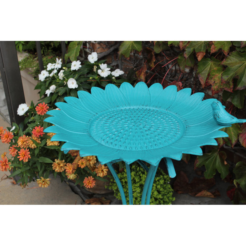 Bain d'oiseaux Khronos, Bleu ciel vieilli