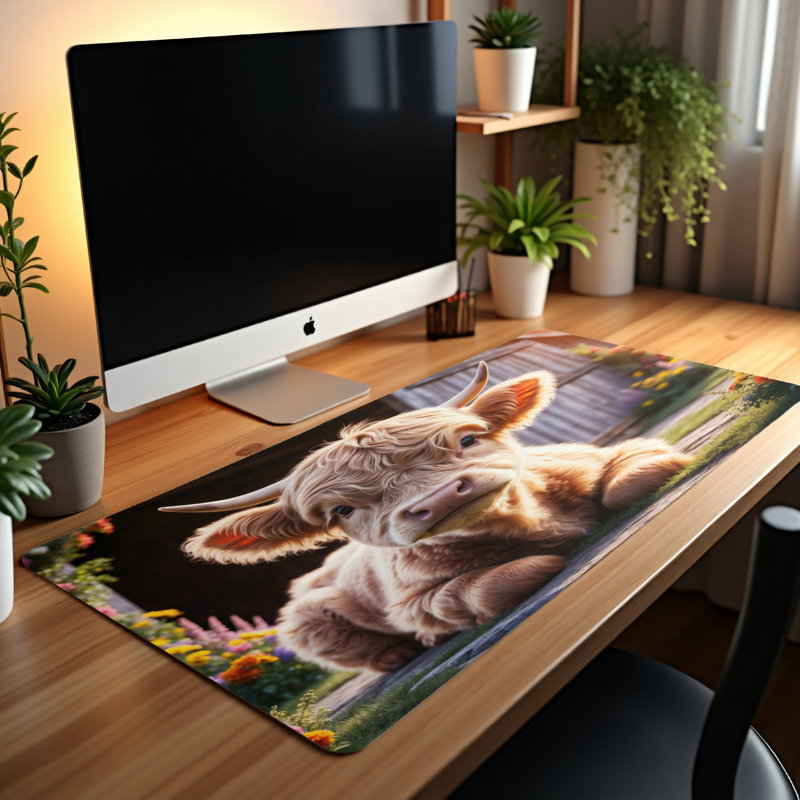 Polyester Desk Pad, 14.4x12.1