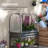 Metal Raised Garden Bed with Cover, Black-769142328