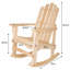 Chaise berçante d'extérieur en bois de peuplier Brely-91376117