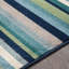 Tapis rayé bleu sarcelle / vert Bolivar-348469532
