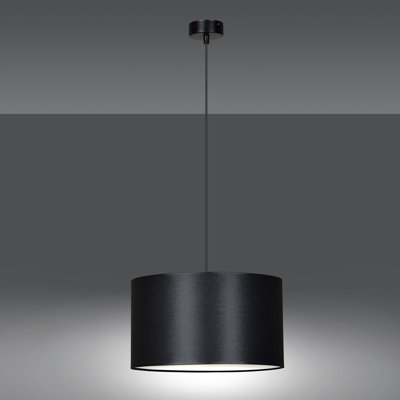 Pascua 1 - Light Black Drum Pendant