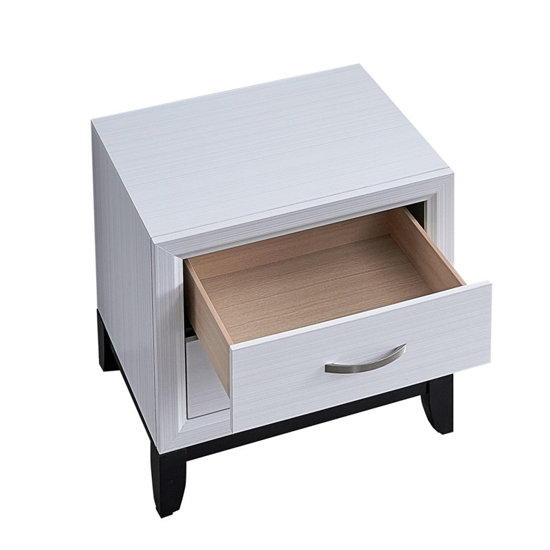 Table de chevet Glasgow, Blanc