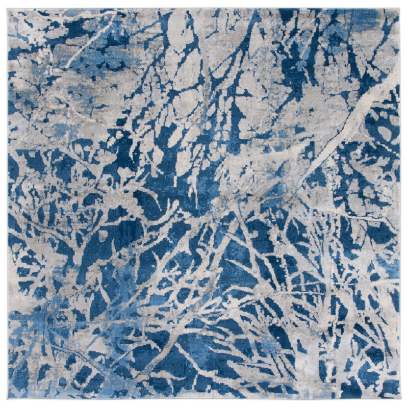 Jasper 100 Performance Abstract Rug, Square 6'7"