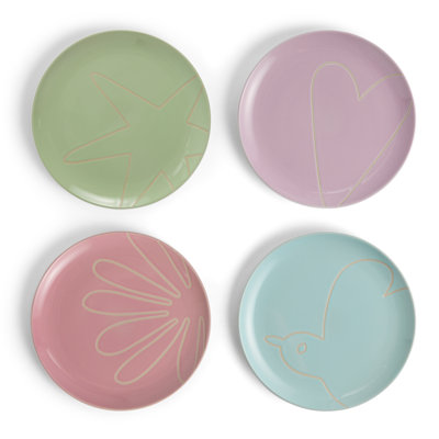 Tilly Ramsay For Royal Doulton Plate 8.3In, Mixed Set Of 4