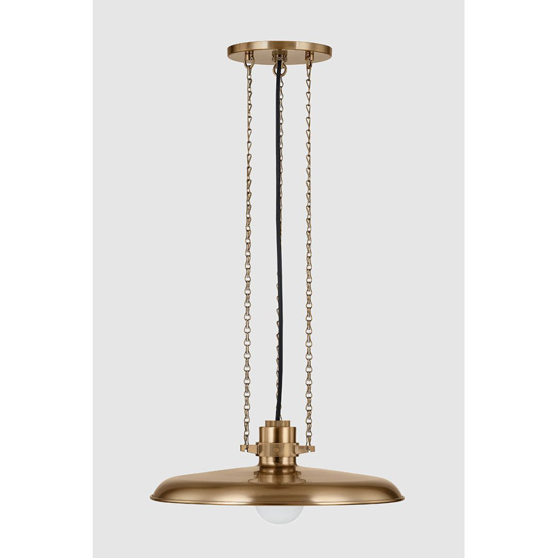 Luminaire suspendu 1 lumière Rainhill, H 6,5 po x l 16 po x P 16 po