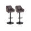 Swivel Upholstered Adjustable Height Bar Stool-275347316