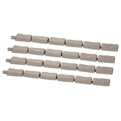 Bordure de jardin en faux bois 46,2 x 2,2 po pour bordure de jardin