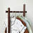 Wooden Garment Rack with Rolling Base