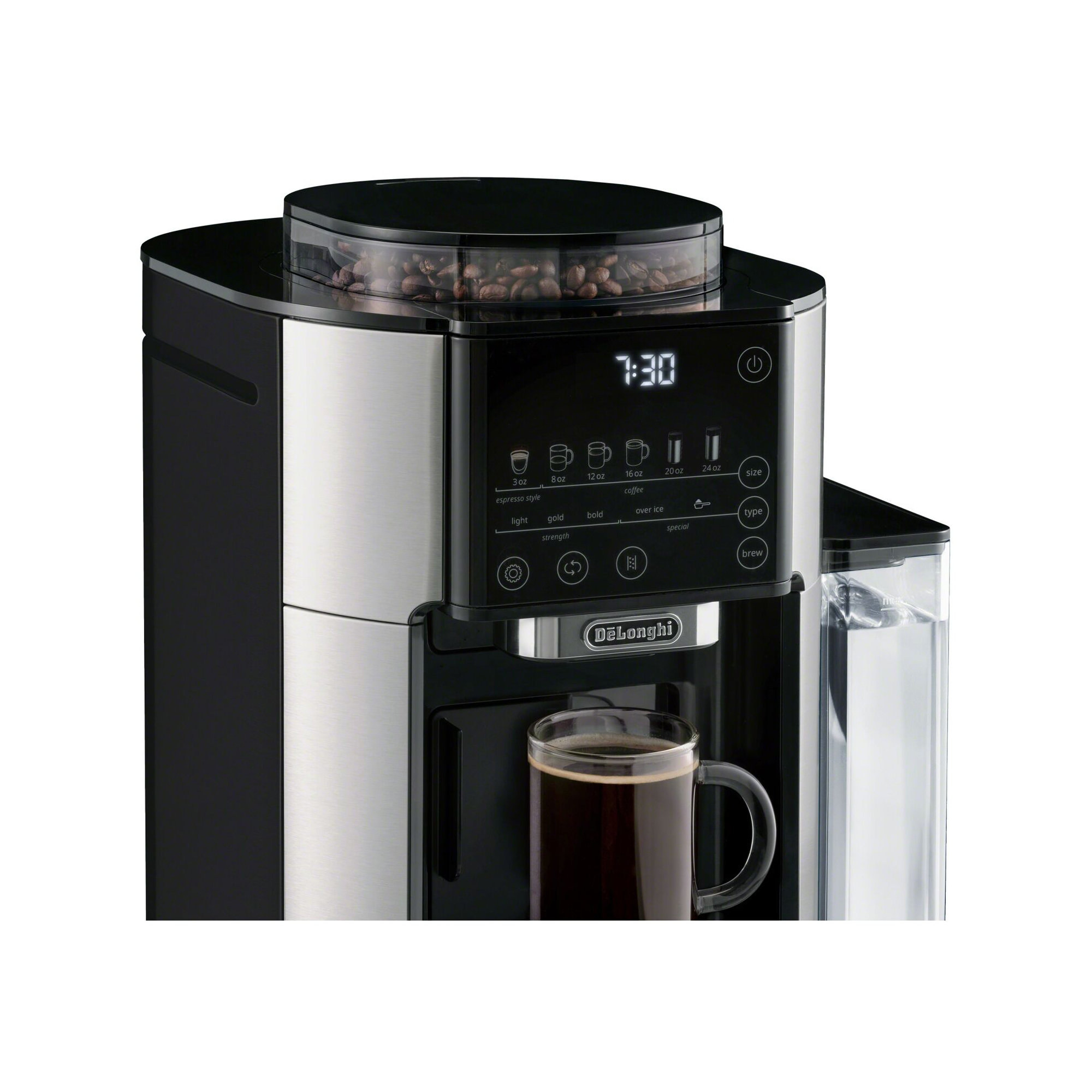TrueBrew™ Automatic Single-Serve Drip Coffee Maker with Built-In Grinder and Bean Extract Technology