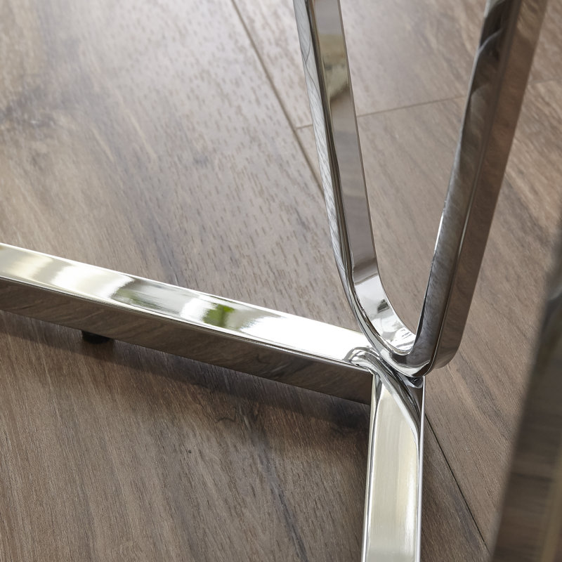 Trygve End Table, Silver