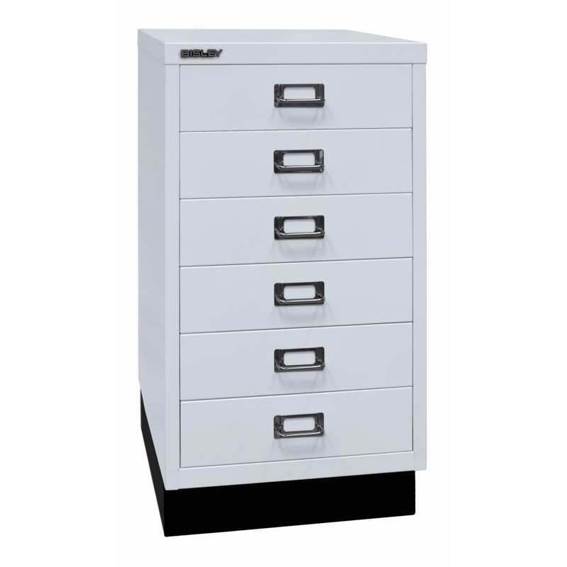 39er 34.9cm Wide 6 -Drawer File Cabinet, Light grey