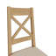 Oakham Cross Back Chair Fabric Seat