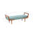 Boomerang Button Tufted Upholstered Accent Bench