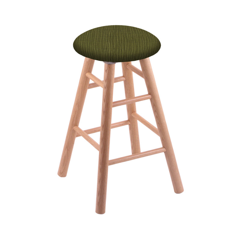 Tabouret de bar 24 po pivotante, Chêne naturel, Perroquet graphique, Tabouret de comptoir (siège d'une hauteur de 24 p