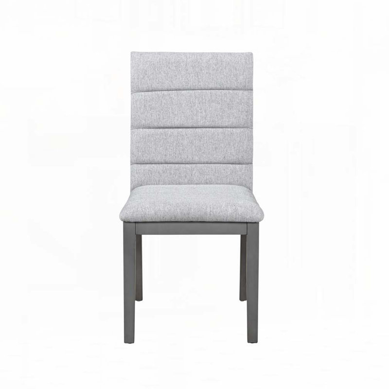 Chaises de salle à manger rembourrées modernes, Gris, Gris