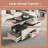 Multifunctional Centre Table,Modern Lift Top Coffee Table With 4 Storage Stools,Extendable Coffee Table