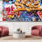 Vibrant Graffi Street Paint Peel & Stick Abstract Border-93867922