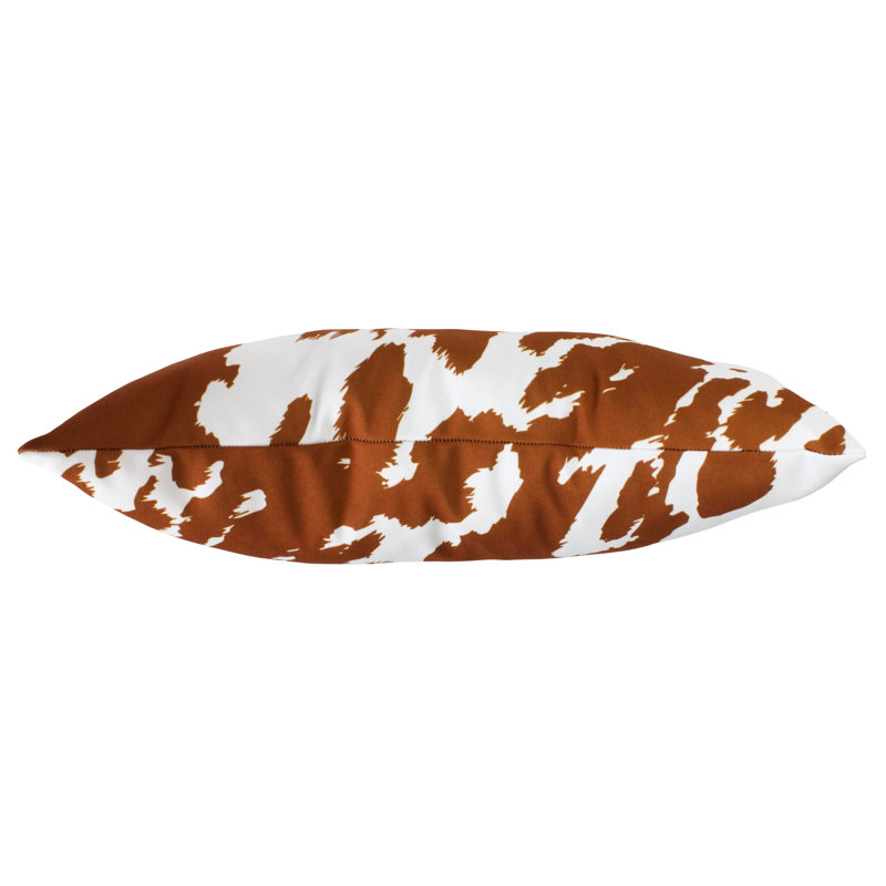 Animal Print Reversible Throw Pillow, Tan