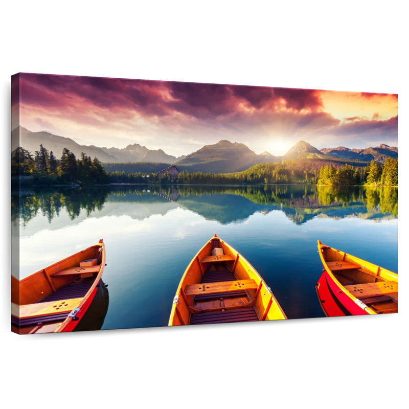 Alvord High Tatra Mountain Lake, 24" H x 36" W