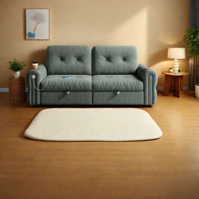 Multifunctional Green Sofas, Chenille Fabric, Modern Style For Living And Bedrooms