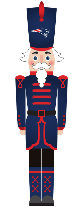 New England Patriots 46" Nutcracker Leaner
