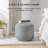 Sfera 17" Gray Maze Upholstered Pouf Ottoman-1548333069
