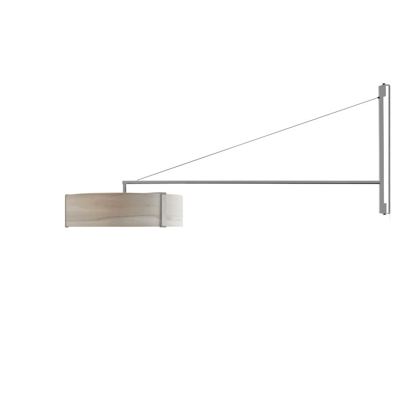 Thesis 1 - Light LED Swing Arm, Matte Black, 3000K, Ivory White