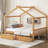 House Platform Bed with Two Drawers-197082945