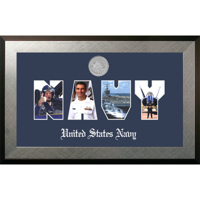 Navy Collage Photo Honors Picture Frame