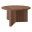 Table basse ronde large de 32 po en noyer satiné Anders-291004882-271280435