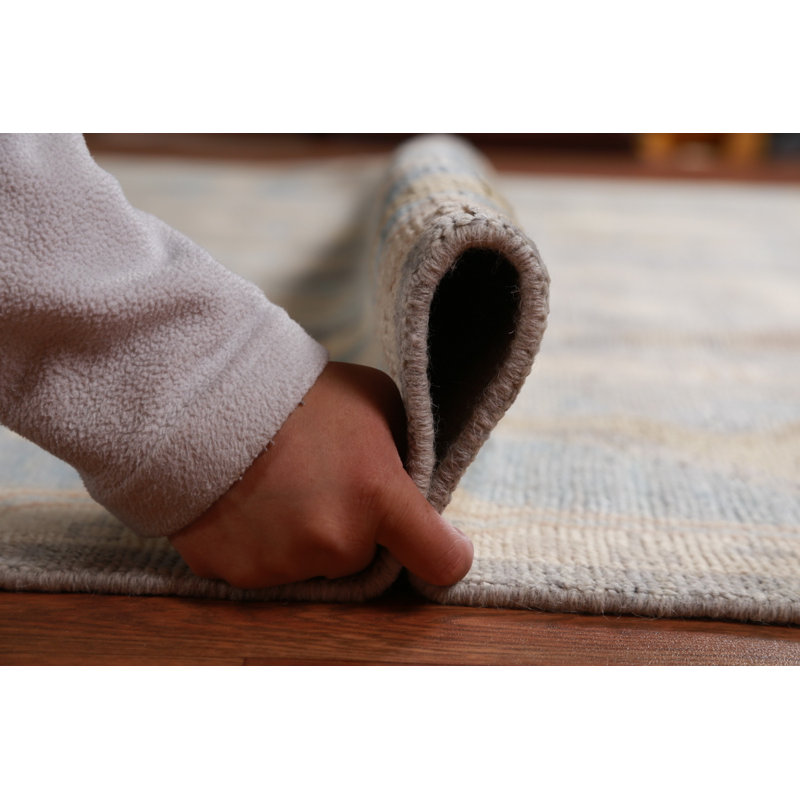 Tapis oriental gris Oushak 9x12