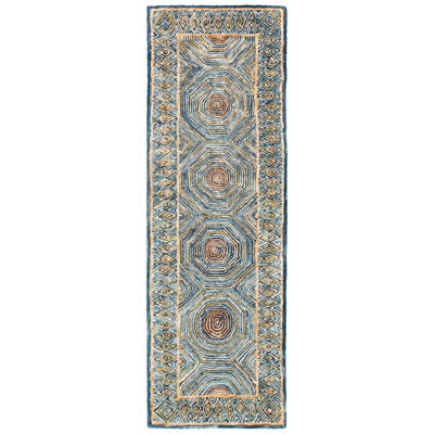 Emmamarie Hand Tufted Wool And Cotton With Latex Geometric Rug