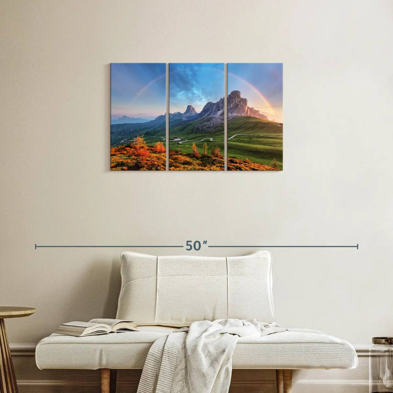 Rainbow Over The Alps, 20" H x 33" W