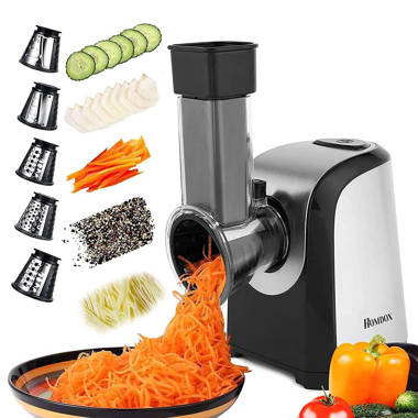 Electric Vegetable Graters Professional Salad Maker, Electric Slicer Shredder Graters for Cheese, Carrot, Potato, Cucumbers Himimi